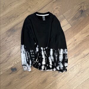 Black and White Tie-Dye Sweatshirt